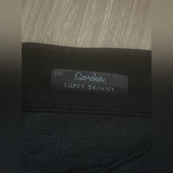 Red Engine Scorcher Black Wax Skinny Jeans - Picture 6 of 10